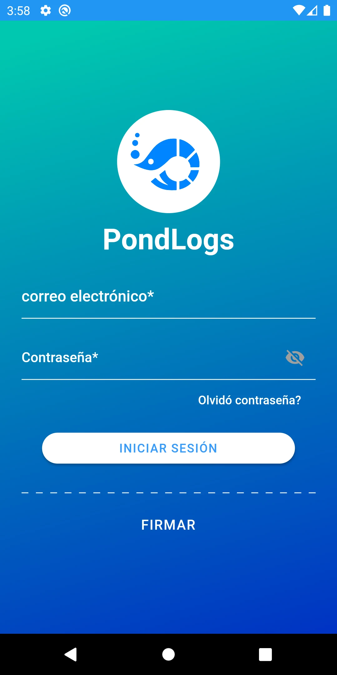 PondLogs V2 screenshot